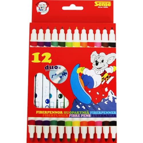 Fiberpennor dubbelspets