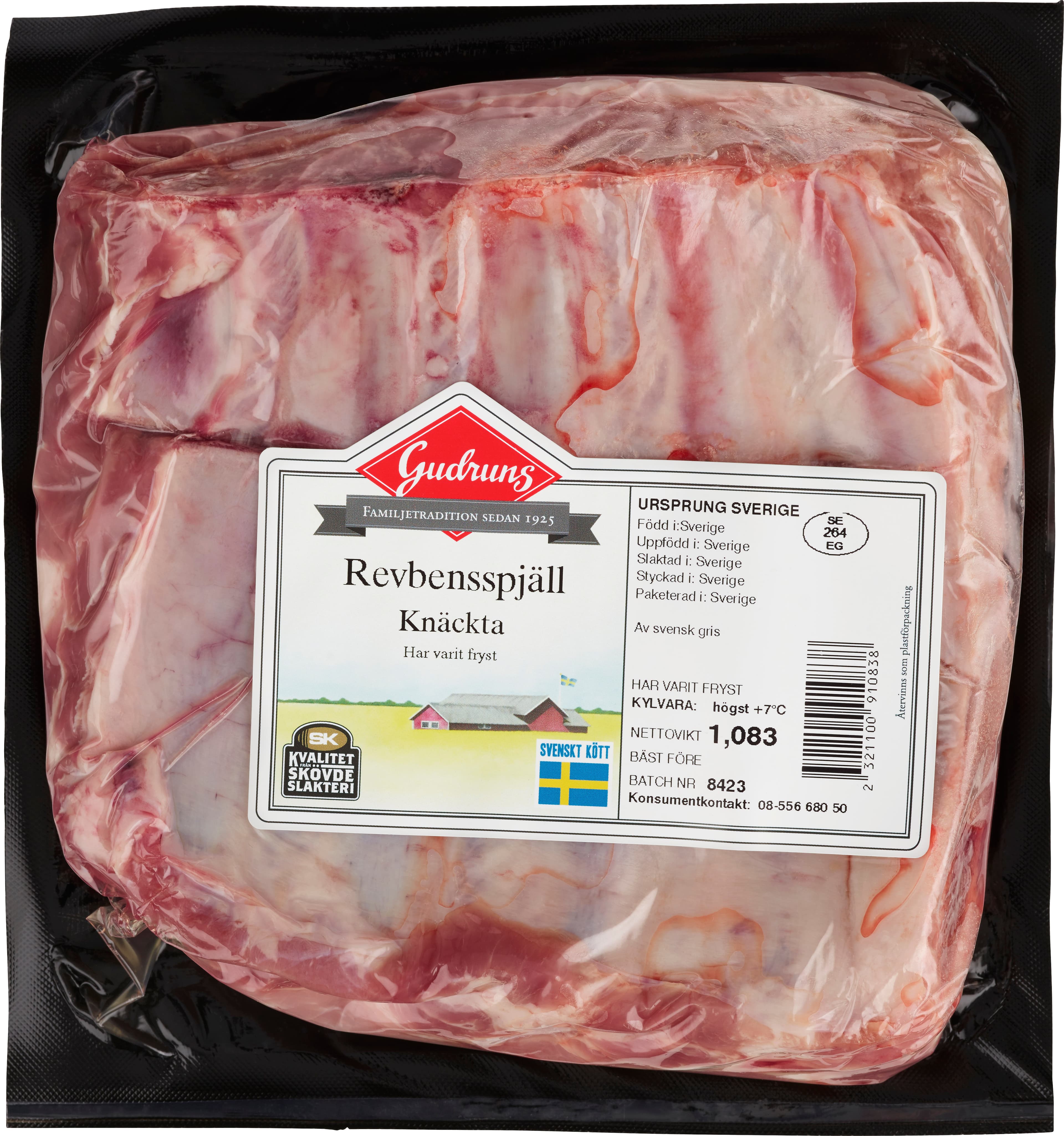 Revbensspjäll Knäckta