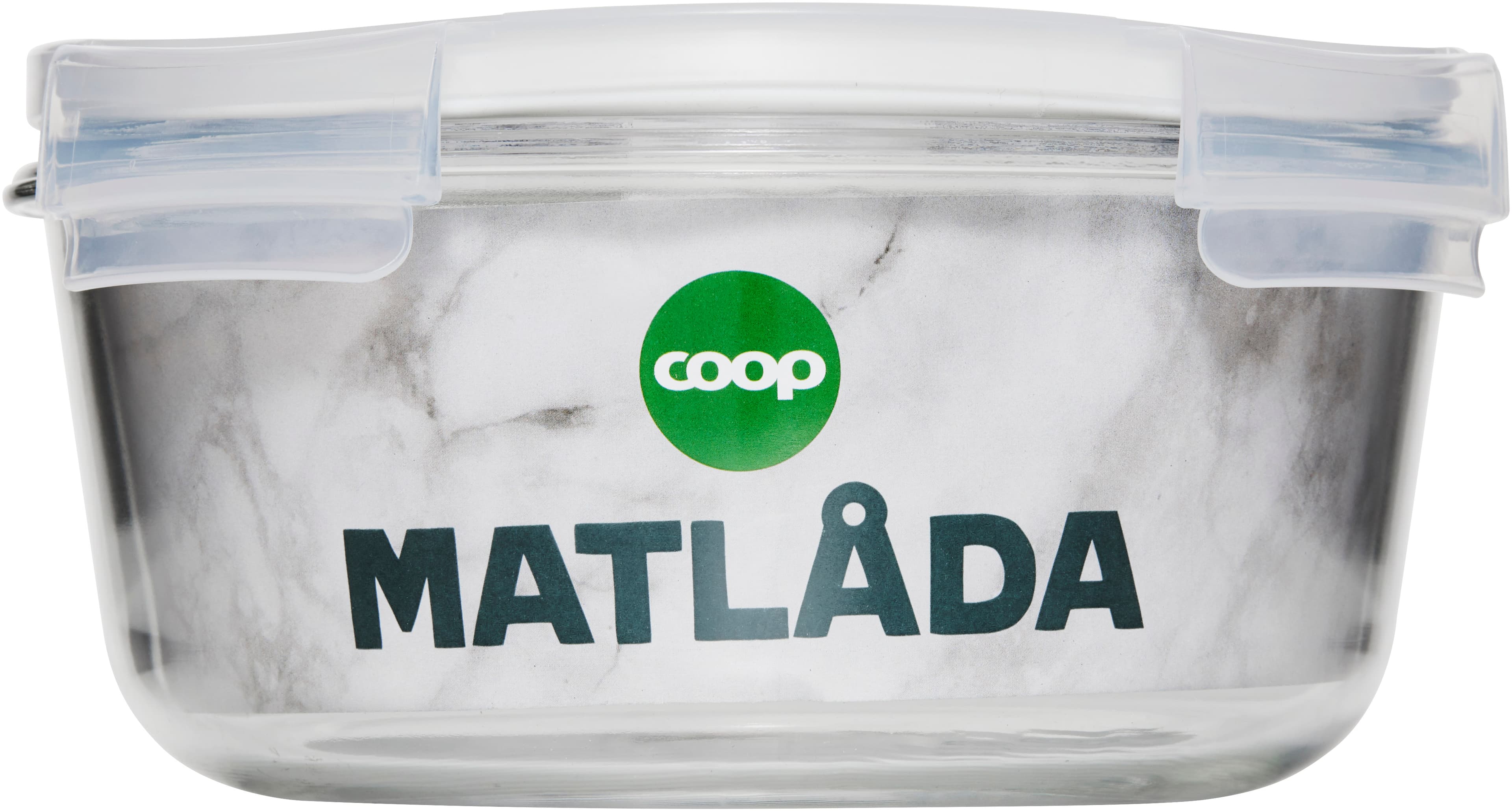 Glasförvaring rund 1.1 L med lock