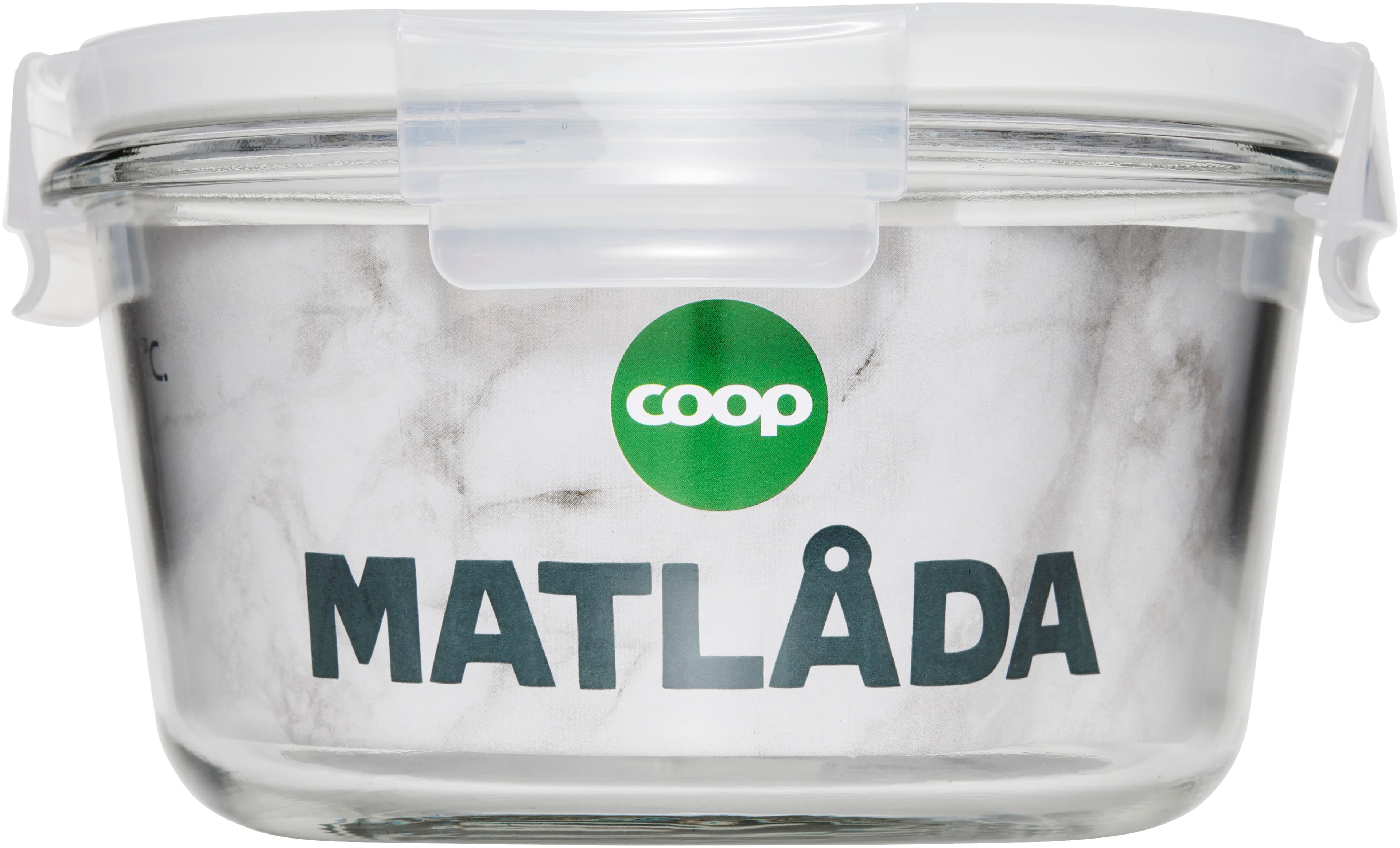 Glasförvaring rund 0.7 L med lock