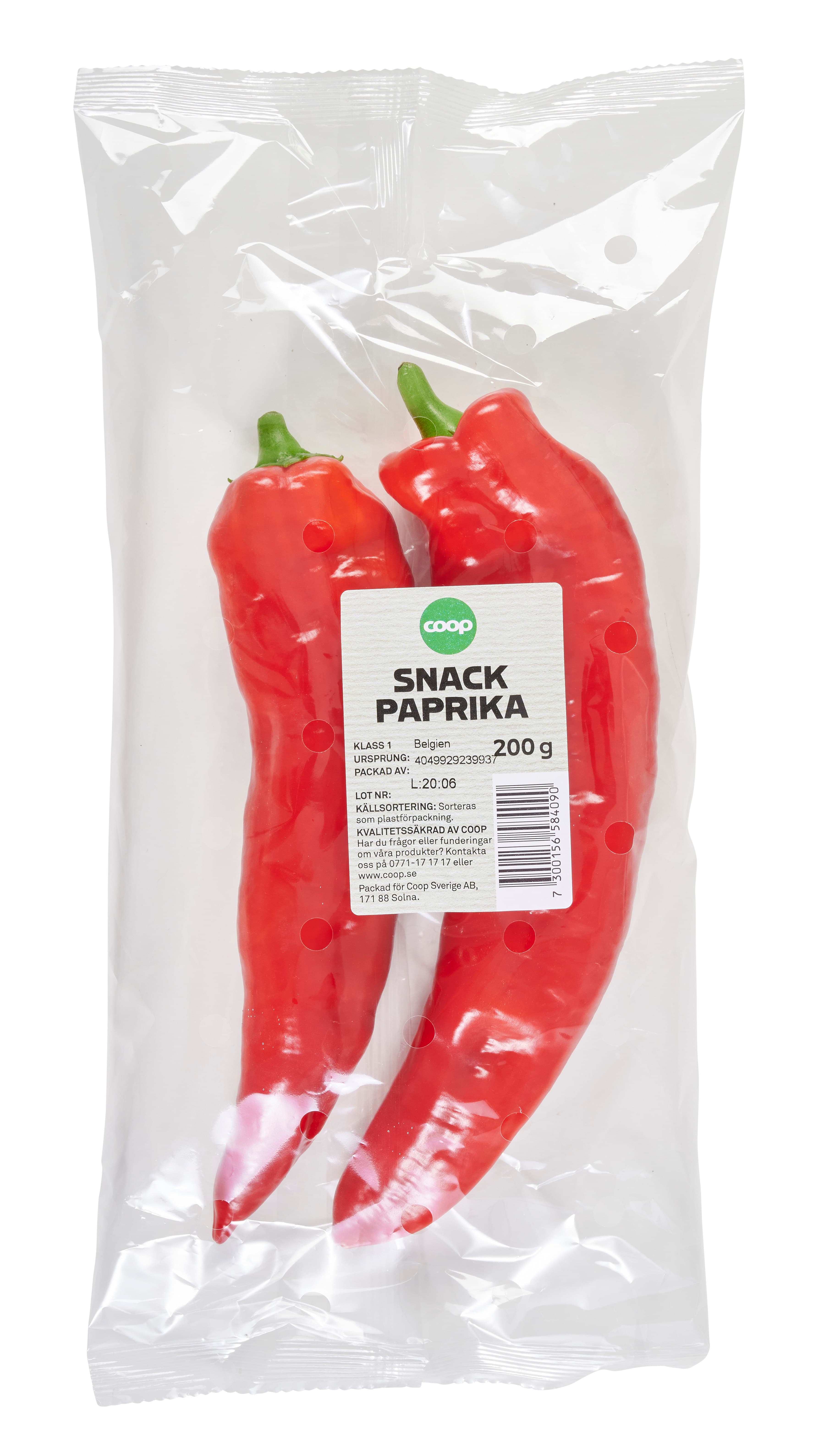 Paprika Snack Röd