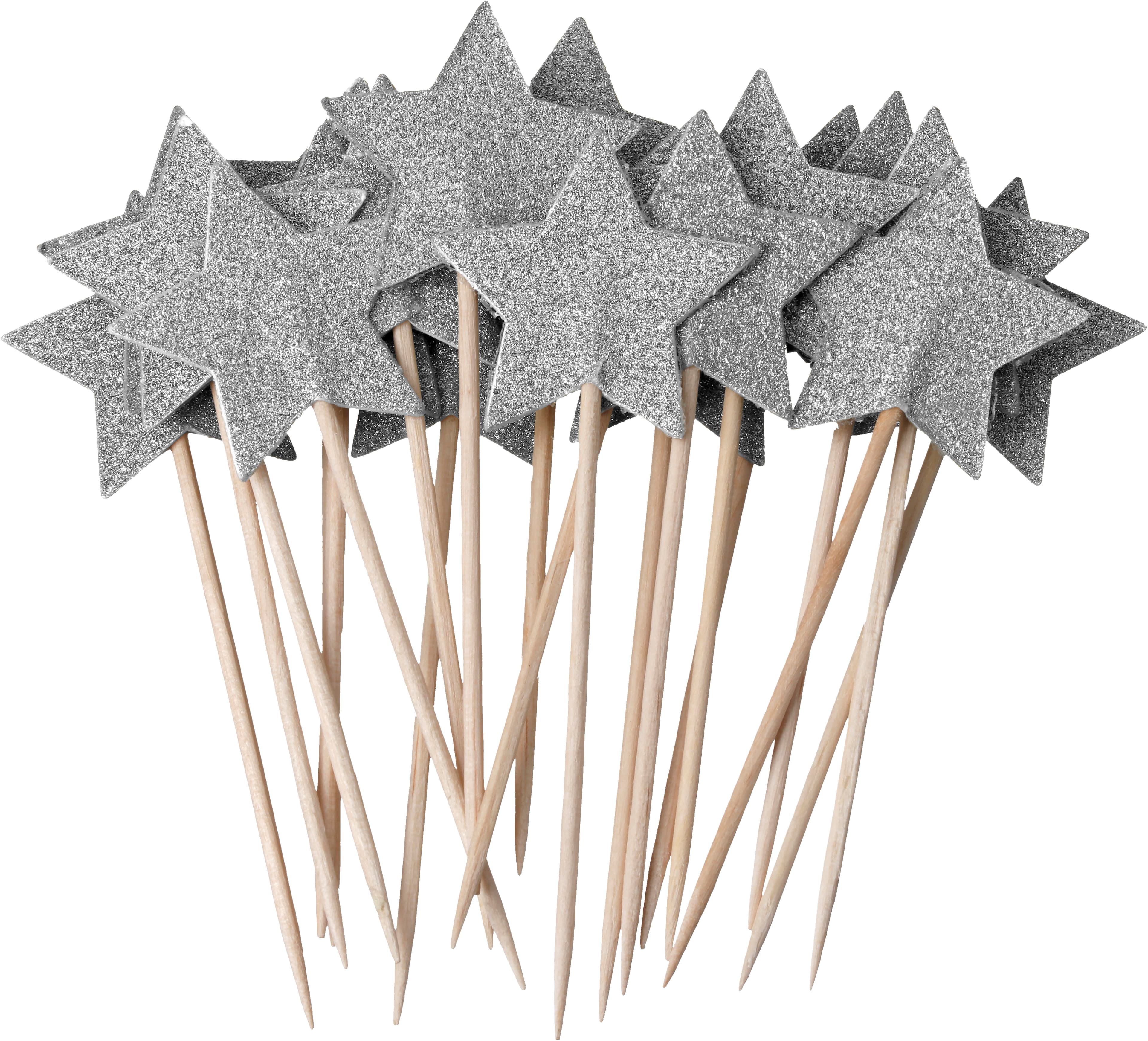 Partypicks Stjärna Silver