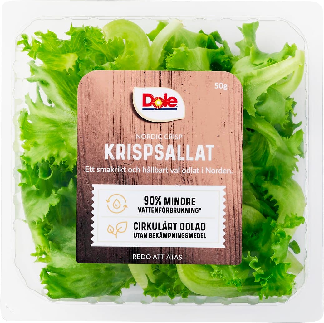 Krispsallat Hela blad Färdigsköljd Klass1 Danmark