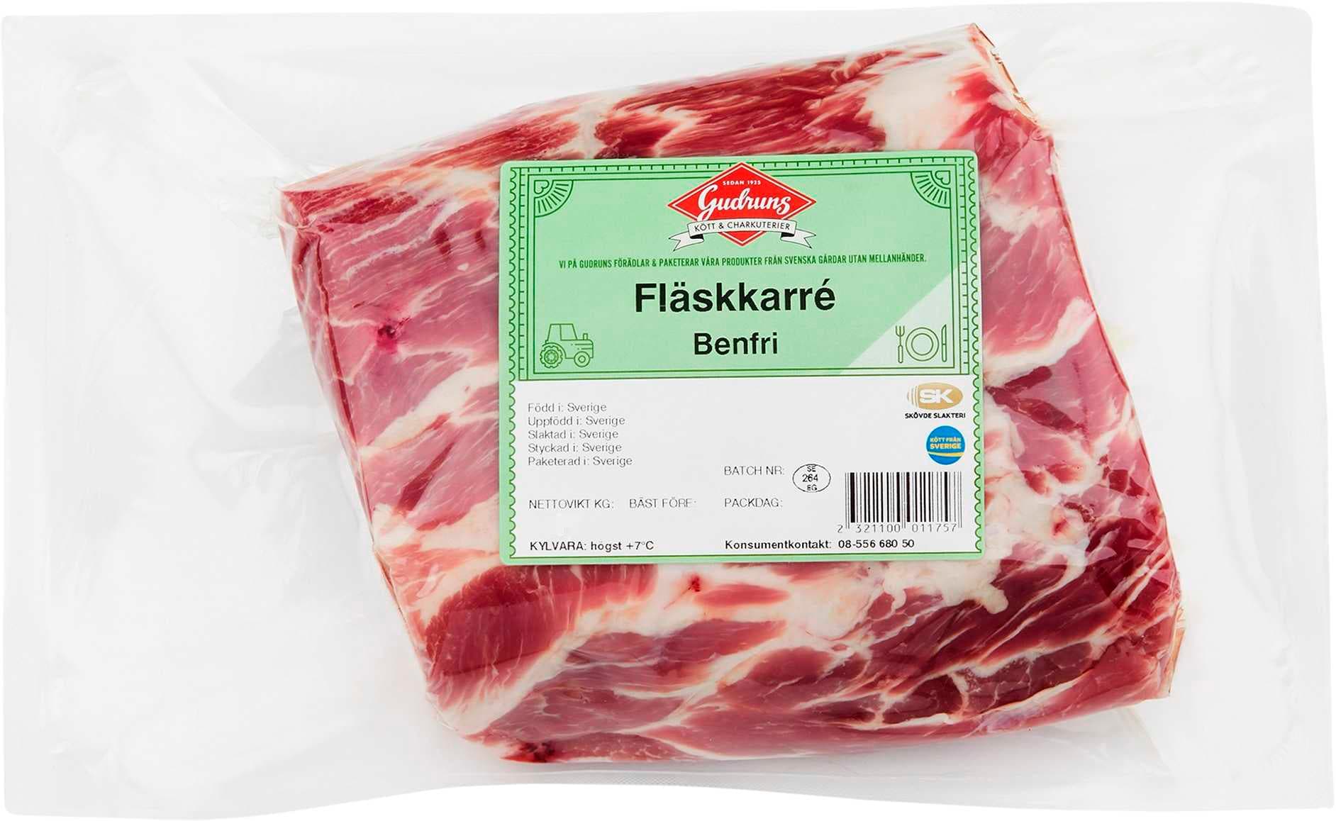 Fläskkarré Benfri