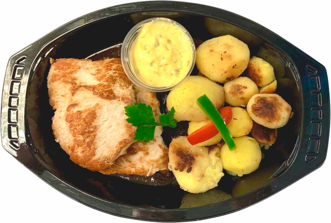 Fläsknoisette Med Bearnaisesås & Stekt Potatis