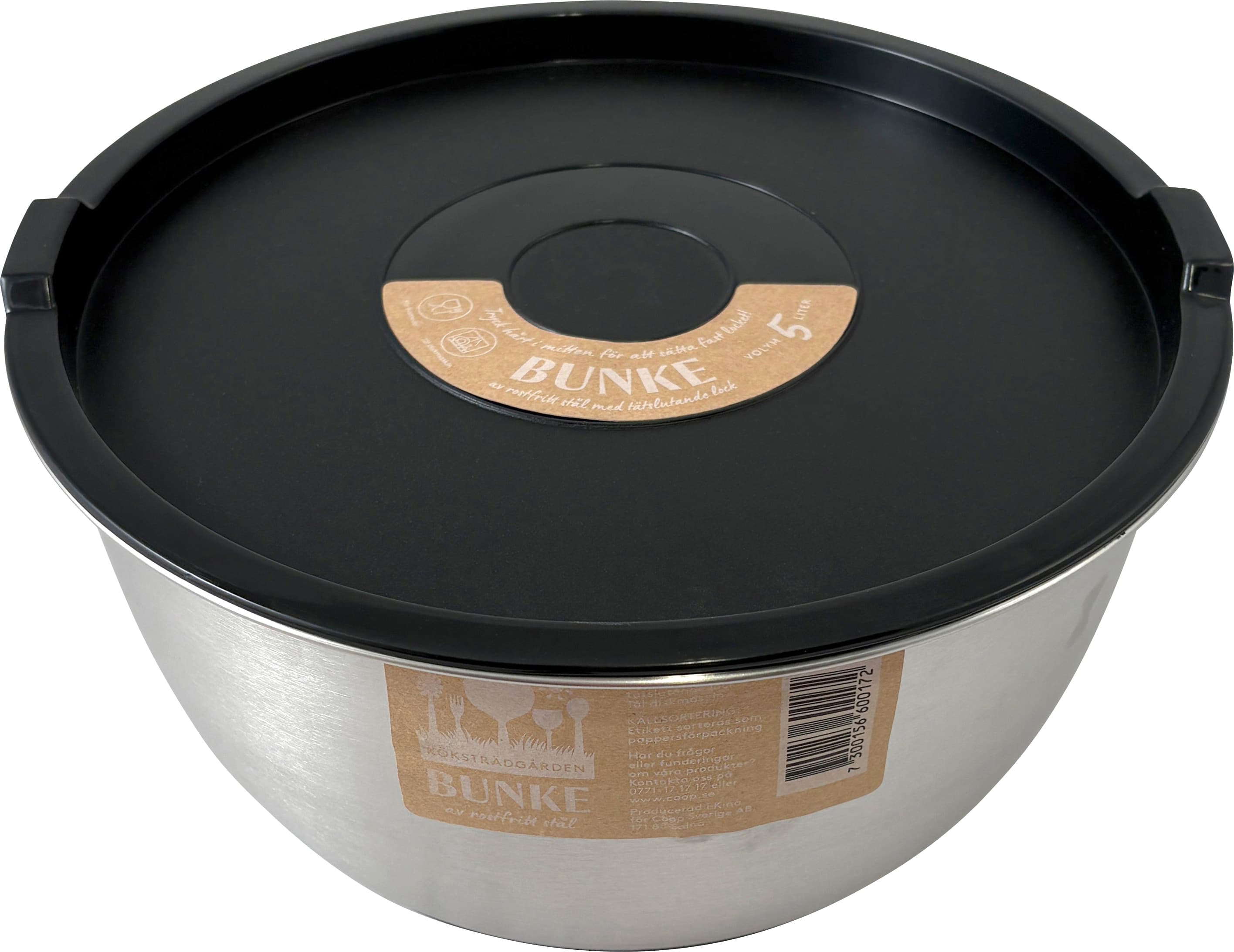Bunke Rostfri 5 liter