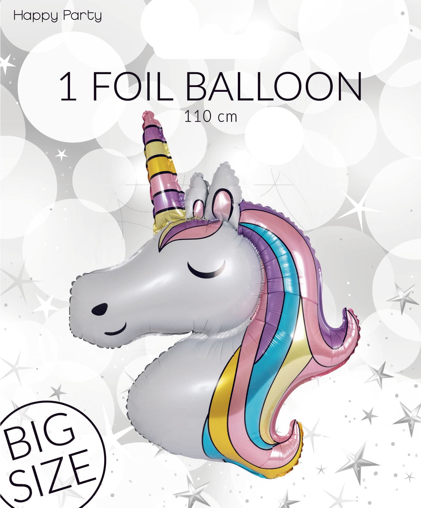 Folieballong Enhörning