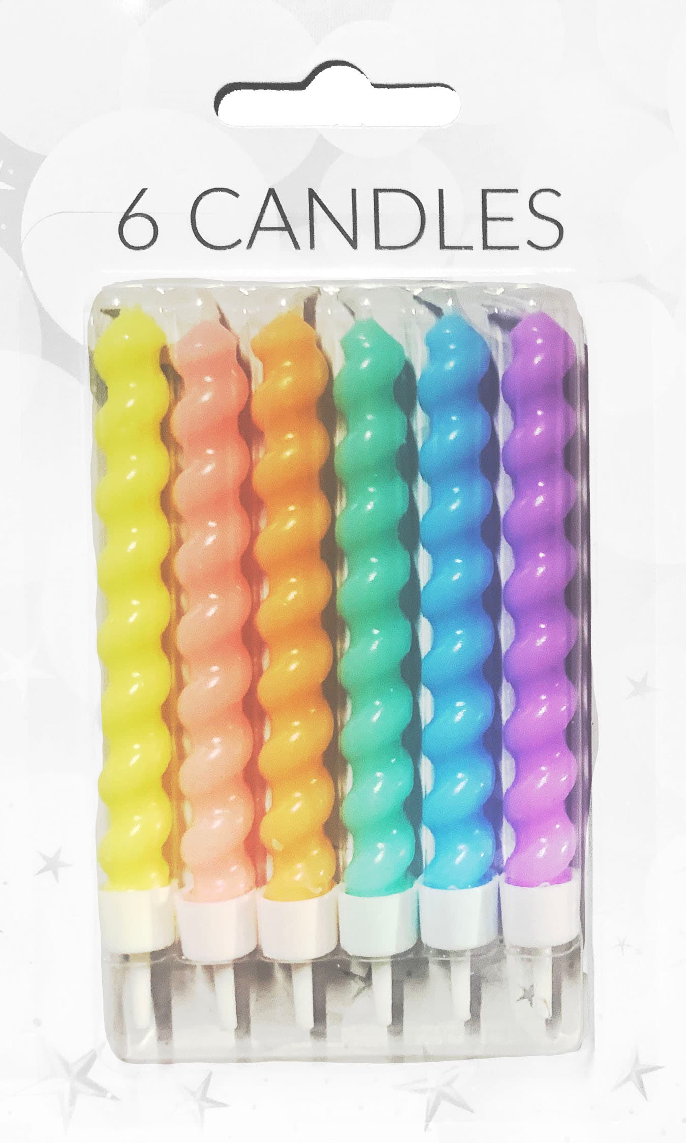 Tårtljus Skruvade 6-pack