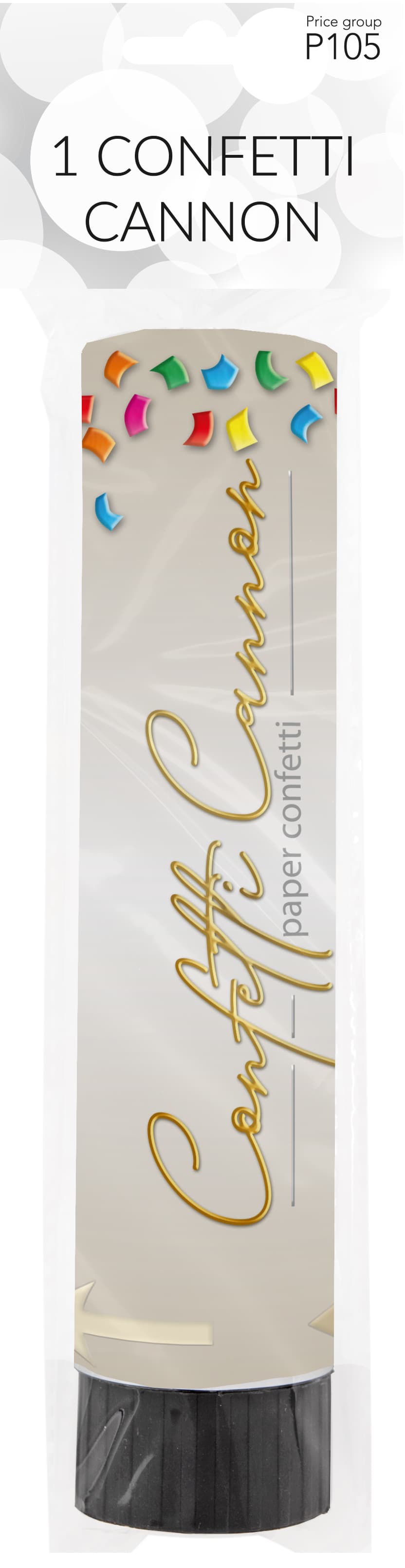 Konfettikanon papper