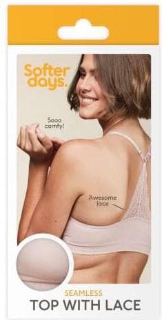 Seamless Top Med Spets Sepia Rose L/XL 1-pack