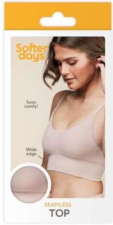 Seamless Top Med Spets Rosa L/XL