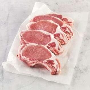 Fläskkotletter Med Ben i Skivor