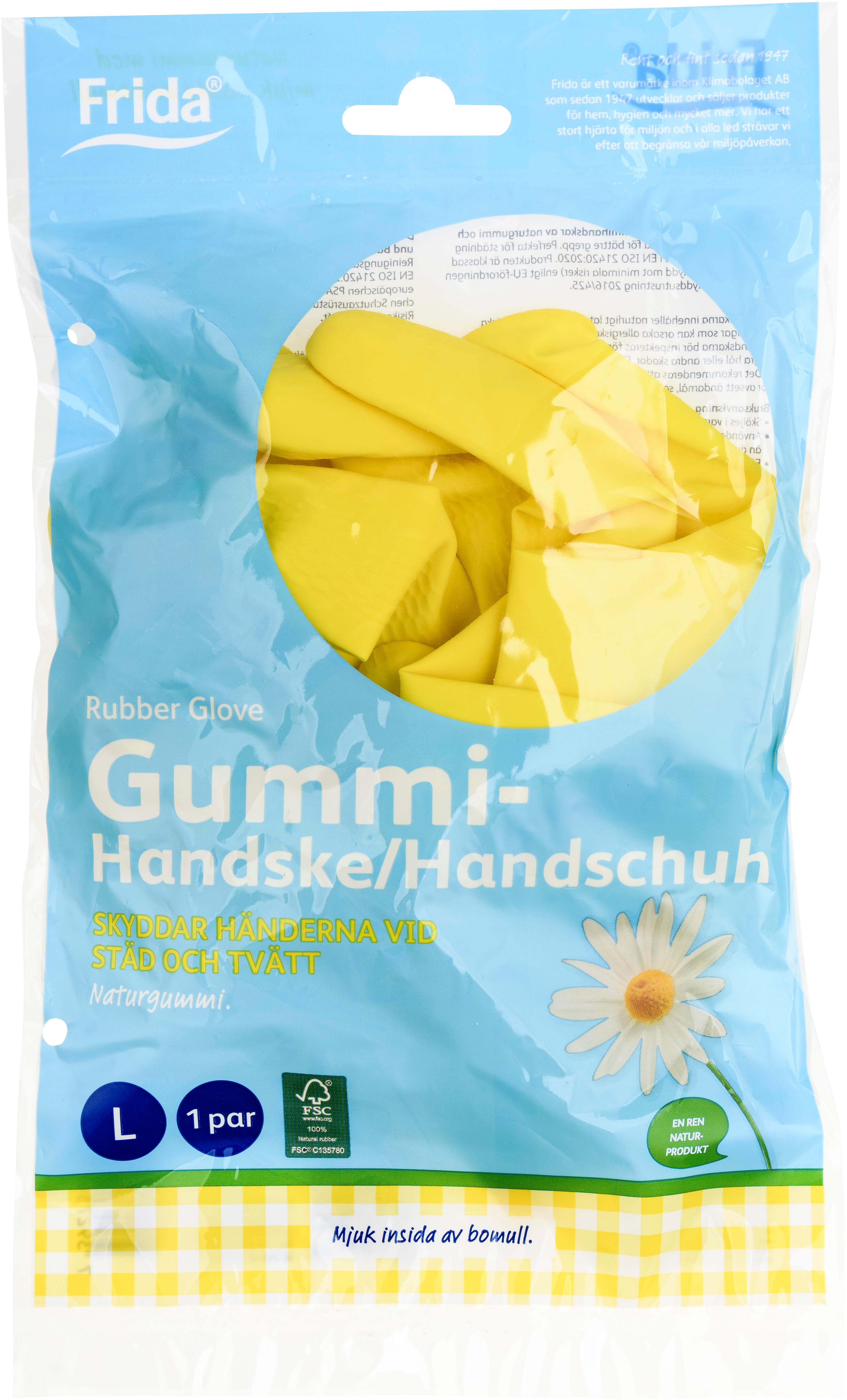 Gummihandske Large