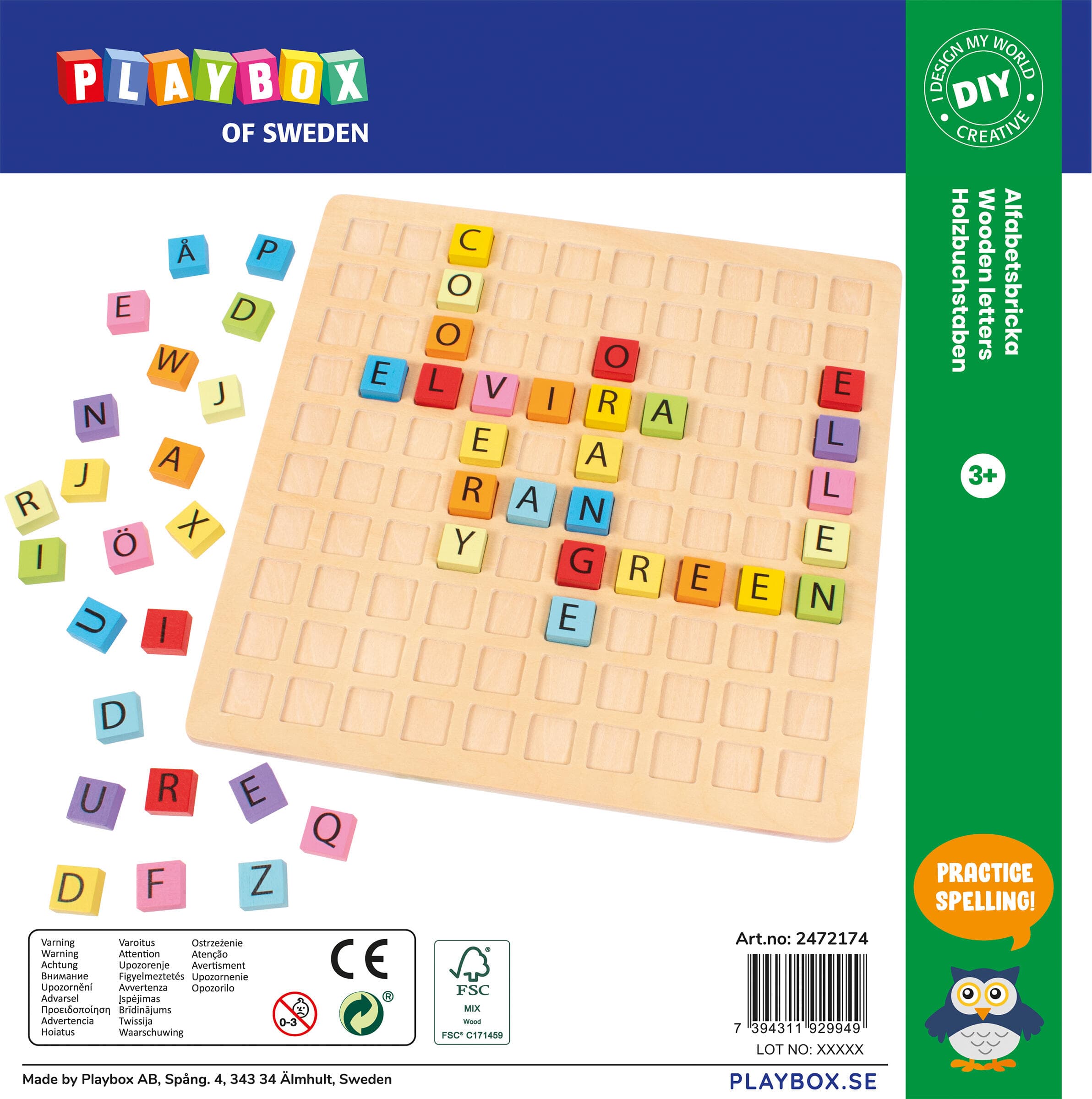 Alfabetsbricka I Trä